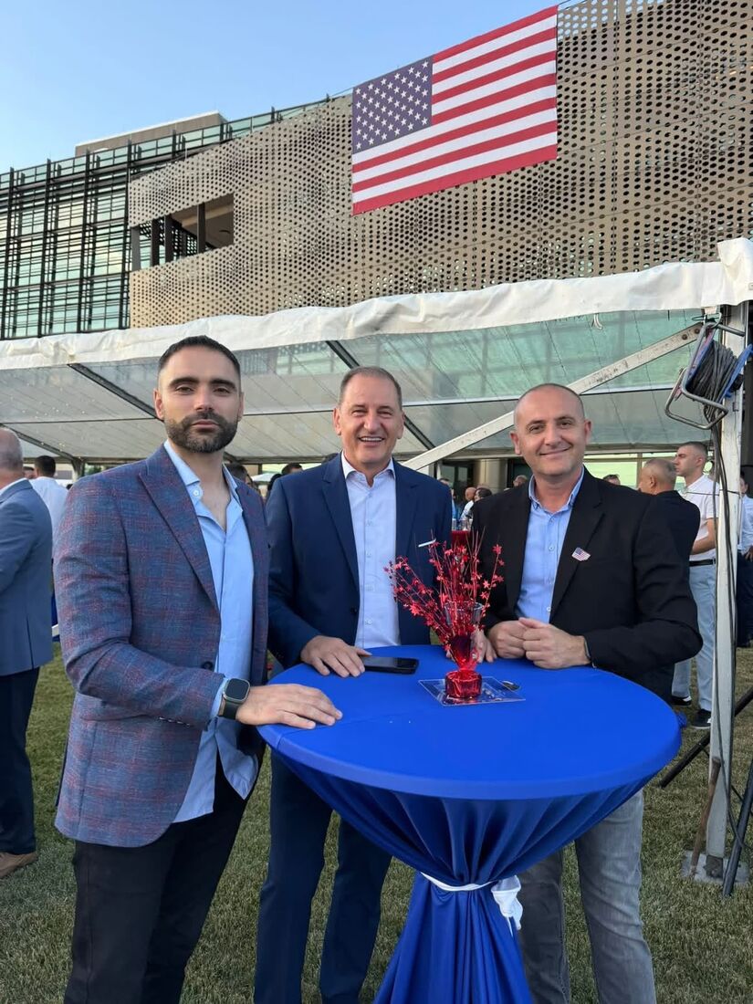 Team members at a U.S.-Kosovo partnership event